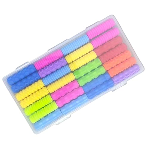 ULIJTH 14/28 Stück weiche Silikon-Stiftgriffe, ergonomische Schreibhilfe, Stifthalter, Greifer für Schüler, Kleinkinder, Vorschüler, Silikonstift für Kinder von ULIJTH
