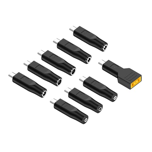 ULIJTH 9PCS Typ C Männlicher Eingang In Weibliche Ausgang PD100W Adapter Für Stromkabel Austausch von ULIJTH