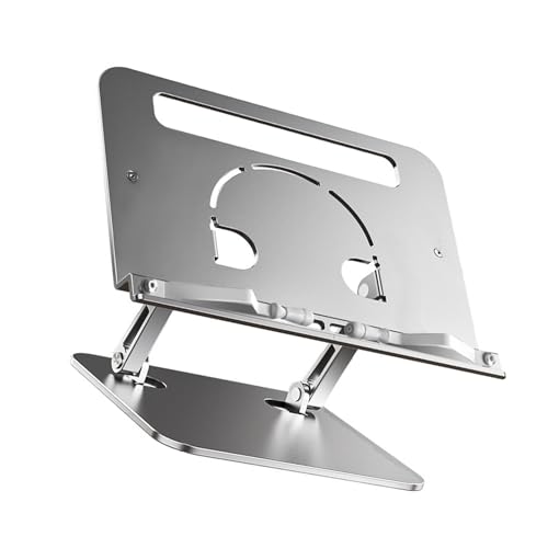 ULIJTH Ergonomische Aluminium Laptop Ständer Und Faltbare Desktop Risers Tragbare Für 10 17 Zoll Notizbuch von ULIJTH