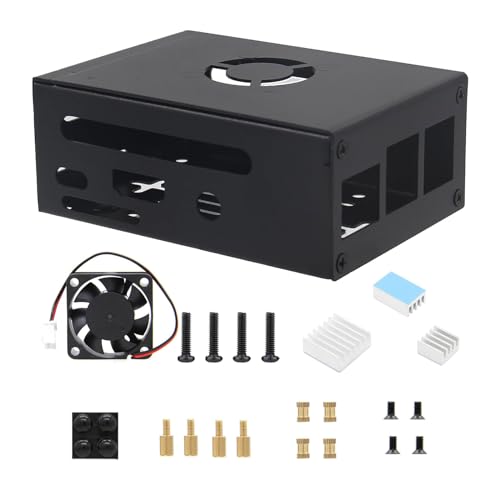 ULIJTH Für 3B (N510) Metall Schutzhülle Deckbox Mainboard Anzeigeschutz Mit Kühllüfter von ULIJTH