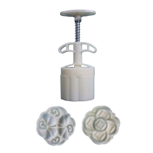 ULIJTH Handgepresste Mondkuchenform Mit 2 Briefmarkenbohnenpasten Kuchenformen Traditionelle Gebäck Backwares Küchen Backvorräte Backwerkzeug ULIJTH Handgepresste Mondkuchenform Mit 2 Briefmarkenbohnenpasten Kuchenformen Traditionelle Gebäck Backwares Küchen Backvorräte Backwerkzeug von ULIJTH
