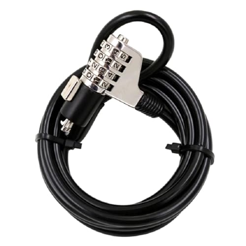 ULIJTH Laptop Lock Notebook Kombinationsperiode Sicherheitskabel 4 Ziffer Kennwortschutz Und Diebstahl Abschreckung Für PC Desktop von ULIJTH