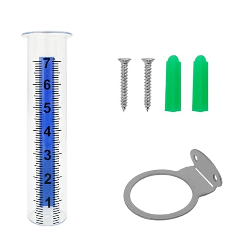 ULIJTH Professioneller Regenmesser mit großer Kapazität, 17,8 cm, Außenrohr mit Edelstahlhalterung, für Garten, Hof, Bauernhof, Terrassen, robuster Outdoor-Regenmesser ULIJTH Professioneller Regenmesser mit großer Kapazität, 17,8 cm, Außenrohr mit Edelstahlhalterung, für Garten, Hof, Bauernhof, Terrassen, robuster Outdoor-Regenmesser von ULIJTH