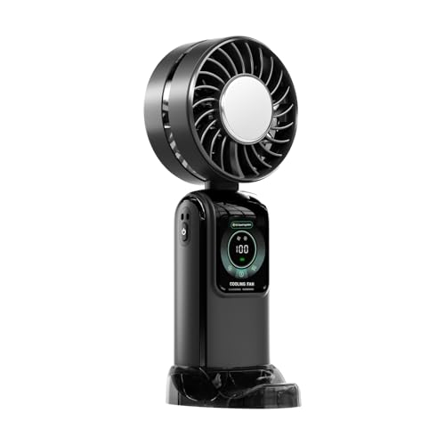 ULIJTH Ruhige Handheld Fan 3600mah Leistungsstarker Fan Ruhige Lüfter Tragbare Fan Abs Textur Geeignet Für Schlafzimmer Büro Und Schule Nutzung Stille Fan von ULIJTH