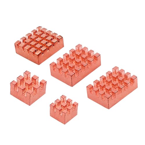 ULIJTH Set Von 5 Kupferten Kühlkörper Verbessertes Wärmemanagement Für OpenWrtone Development Boards Electronics Projects ULIJTH Set Von 5 Kupferten Kühlkörper Verbessertes Wärmemanagement Für OpenWrtone Development Boards Electronics Projects von ULIJTH