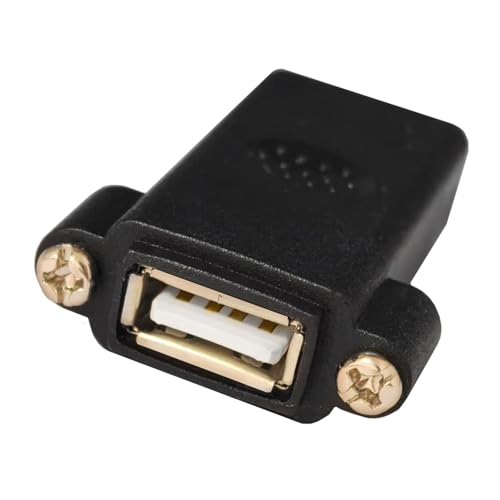 USB 2.0 Weiblicher Anschluss Adapter USB 2.0 Coppler Geschlechtswechsler Extender Panel Kabelloch Expander von ULIJTH