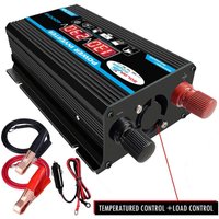 Ulisem - 12 v 220 v reiner Sinus-Wechselrichter, 4000 w, reiner Sinus-Wechselrichter-Transformator mit Fernbedienung und zwei AC-Steckdosen für von ULISEM