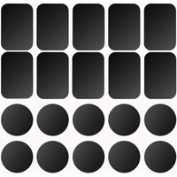 Ulisem - 3M selbstklebende Metallplatte, Set mit 10 selbstklebenden Metallplatten für Handy-Magnete/magnetische Handy-Halterungen für Auto S-07 (10 von ULISEM