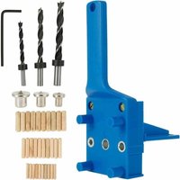 Ulisem - 41-teiliges Dübelbohrlehren-Set, Holzdübel-Bohrführung mit Parallelanschlag, Dübellehren-Set mit Dübelzentriervorrichtung 6 mm/8 mm/10 mm von ULISEM