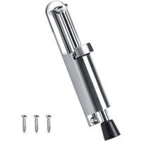 Door Support Türstopper, Zinklegierung, robuster, weicher Gummifuß, 6 Zoll (Silber) - Ulisem von ULISEM