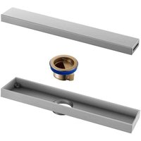 Duschrinne 70 cm - Extra flache Fliese mit Geruchsverschluss und Haarfilter - Komplettes Rinnenset - Ulisem Duschrinne 70 cm - Extra flache Fliese mit Geruchsverschluss und Haarfilter - Komplettes Rinnenset - Ulisem von ULISEM