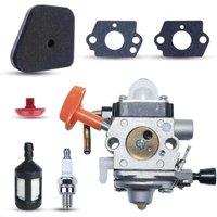 Ulisem - FS90 Vergaser für Stihl FS90 FS90 r FS87 FS87R FS100 FS110 FS110R für Rasenmäher der fs fc KM-Serie mit Zündkerze, Luftfilter, Ölfilter Ulisem - FS90 Vergaser für Stihl FS90 FS90 r FS87 FS87R FS100 FS110 FS110R für Rasenmäher der fs fc KM-Serie mit Zündkerze, Luftfilter, Ölfilter von ULISEM