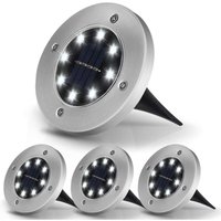 Ulisem - Outdoor Solarleuchte 8 led Solar Gartenleuchte 3000K Warmweiß Wasserdicht IP65, Outdoor led Einbaustrahler, für Outdoor, Garten, Terrasse, Ulisem - Outdoor Solarleuchte 8 led Solar Gartenleuchte 3000K Warmweiß Wasserdicht IP65, Outdoor led Einbaustrahler, für Outdoor, Garten, Terrasse, von ULISEM