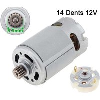 Ulisem - RS550 Gleichstrommotor mit zwei Geschwindigkeiten und 14 Zähnen – Bürstenmotor – 12 v, plus Service-Bürstenhalter von ULISEM