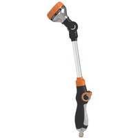 Robuster Gartenschlauch aus Metall von Ulisem mit 8 Sprühmustern, 18,5 Zoll langer Düse mit Durchflussregelung per Daumen und um 180° verstellbarem Robuster Gartenschlauch aus Metall von Ulisem mit 8 Sprühmustern, 18,5 Zoll langer Düse mit Durchflussregelung per Daumen und um 180° verstellbarem von ULISEM