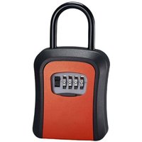 Schlüsselkasten zur Wandmontage mit Griff – Mit 4-stelligem Code, robuster Safe, Zinklegierung – Rot - Ulisem Schlüsselkasten zur Wandmontage mit Griff – Mit 4-stelligem Code, robuster Safe, Zinklegierung – Rot - Ulisem von ULISEM