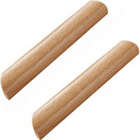 Ulisem - Set mit 10 fächerförmigen Schrankgriffen aus Holz – 160 mm Achsabstand mit Schrauben von ULISEM