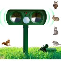 XVX - Solarbetriebener Ultraschall-Katzenvertreiber, Ultraschall-Tiervertreiber, wirksam gegen Katzen, Hunde, Vögel, Füchse, Ratten von XVX