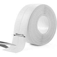 Ulisem 1 Rolle 38 mm x 3,2 m Duschdichtung, Badezimmer-Selbstklebedichtung, wasserdichtes Klebeband, Anti-Schimmel, für Badezimmer, Küche, Toilette, Ulisem 1 Rolle 38 mm x 3,2 m Duschdichtung, Badezimmer-Selbstklebedichtung, wasserdichtes Klebeband, Anti-Schimmel, für Badezimmer, Küche, Toilette, von ULISEM