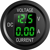 Ulisem - 12 v Motorrad wasserdichtes LED-Digitalvoltmeter, 6 V–48 v Gleichstrom-Voltmeter für Autos, Motorräder, LKWs, Boote, Yachten (grün) von ULISEM