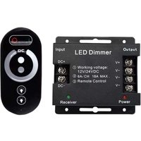 Ulisem 12 V kabelloser LED-Touch-Dimmschalter – 12 V DC mit Fernbedienung für alle DC-dimmbaren LED-Leuchten – 18 A kabelloser Touch-Dimmer von ULISEM