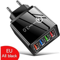 Ulisem - 15W usb Steckdosenleiste Ladegerät 4 USB-Anschlüsse Wandladegerät Netzteil usb Ladebuchse Adapter Reiseladekopf Induktionsladegerät von ULISEM