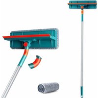 Ulisem 2-in-1-Profi-Fensterabzieher-Reinigungsset, mit Teleskopstiel (Länge 135 cm), Fensterabzieher-Reiniger für Innenfenster von ULISEM