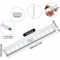 Ulisem 2er-Pack LED-Bewegungsmelder-Licht für den Innenbereich, Schranklicht 10 von ULISEM