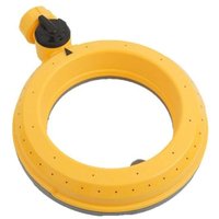 Ulisem - 2er-Set Rasensprenger mit Ringsockel für kleine und mittlere Flächen, 360-Grad-Kreisregner mit sanftem Wasserfluss, geeignet für die Rasen von ULISEM
