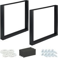 Ulisem 2er-Set Tischbeine, BxH: 80x72 cm, Metall-Tischbeine für Schreibtisch, Esstisch, Couchtisch, Industrial, Schwarz Ulisem 2er-Set Tischbeine, BxH: 80x72 cm, Metall-Tischbeine für Schreibtisch, Esstisch, Couchtisch, Industrial, Schwarz von ULISEM