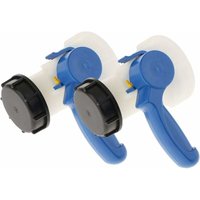 Ulisem - 2x PP-Absperrklappe mit 62-mm-Mutteradapter für 1000-Liter-IBC-Tank von ULISEM