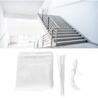 Ulisem 3 Meter Balkon-Sicherheitsnetz – Unfallschutz für Kinder, Kinder und Haustiere, Netz für Treppengeländer – Weiß Ulisem 3 Meter Balkon-Sicherheitsnetz – Unfallschutz für Kinder, Kinder und Haustiere, Netz für Treppengeländer – Weiß von ULISEM