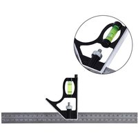 300 mm 12 Zoll Kombinationswinkel, robuste professionelle Wasserwaage und Werkzeug aus Edelstahl, 12 Zoll (Kombinationswinkel) - Ulisem von ULISEM