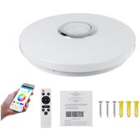 Ulisem - 36W led Deckenleuchte mit Bluetooth Lautsprecher, Smart mit Fernbedienung und app Steuerung, rgb Farbwechsel, Einstellbar für Küche, Bad, von ULISEM
