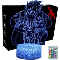 3D Optische Täuschung Lampe Anime Naruto Hatake Kakashi, led Nachtlicht, 16 Farben Fernbedienung Nachttischlampe Kinder Schlafzimmer Dekorieren 3D Optische Täuschung Lampe Anime Naruto Hatake Kakashi, led Nachtlicht, 16 Farben Fernbedienung Nachttischlampe Kinder Schlafzimmer Dekorieren von ULISEM
