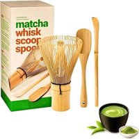 Ulisem 3er-Set Matcha-Schneebesen 100 Zinken – Traditioneller Matcha-Schneebesen – Traditioneller Löffel – Grüner Tee – Teepulver – Handgefertigt von ULISEM