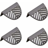4 Stück Blattform Schrankgriffe Gold Messing Küchenmöbelgriffe Kupfer Tür Schubladengriffe-Schwarz - Ulisem 4 Stück Blattform Schrankgriffe Gold Messing Küchenmöbelgriffe Kupfer Tür Schubladengriffe-Schwarz - Ulisem von ULISEM