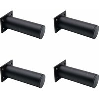Ulisem - 4 Verstellbare Möbelbeine, Mattschwarz, 30 x 120 mm, Aluminiumlegierung, TV-Schrankbeine für Schrank, Couchtisch, Möbel-Sofa-Stützbein Ulisem - 4 Verstellbare Möbelbeine, Mattschwarz, 30 x 120 mm, Aluminiumlegierung, TV-Schrankbeine für Schrank, Couchtisch, Möbel-Sofa-Stützbein von ULISEM