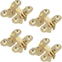 Ulisem 4 unsichtbare Scharniere, Kreuzscharniere, 180-Grad-Falttürscharniere für Möbel und Schränke von ULISEM