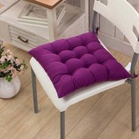 Ulisem - 4er-Set Dicke Stuhlkissen für Esszimmerstuhl, 40 x 40 cm, Gartenstuhlkissen für Zuhause (Lila) von ULISEM