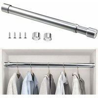Ulisem 51–80 cm ausziehbare Kleiderstange aus Edelstahl, verstellbare, teleskopische Kleiderstange mit Korrosionsschutz für Kleiderschrank, Ulisem 51–80 cm ausziehbare Kleiderstange aus Edelstahl, verstellbare, teleskopische Kleiderstange mit Korrosionsschutz für Kleiderschrank, von ULISEM
