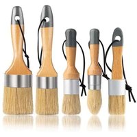 Ulisem 5er-Pack Kreide- und Wachspinsel – für Mal- und Wachsprojekte – Natürliche Wildschweinborsten, ergonomische Griffe, Ulisem 5er-Pack Kreide- und Wachspinsel – für Mal- und Wachsprojekte – Natürliche Wildschweinborsten, ergonomische Griffe, von ULISEM