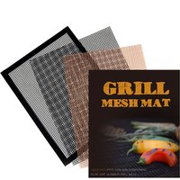 6 Stück wiederverwendbare Grillmatte, Teflon-Netz-Grillmatte 33 x 40 cm, Grillmatte für Gasgrill, Holzkohle, Elektrogrill, Backofen, Kochen 6 Stück wiederverwendbare Grillmatte, Teflon-Netz-Grillmatte 33 x 40 cm, Grillmatte für Gasgrill, Holzkohle, Elektrogrill, Backofen, Kochen von ULISEM