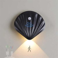 Ulisem - 6000K Muschelform Induktions-Wandleuchte mit Bewegungssensor 1200 mAh usb wiederaufladbarer Körpersensor 3 Beleuchtungsmodi Magnetische Ulisem - 6000K Muschelform Induktions-Wandleuchte mit Bewegungssensor 1200 mAh usb wiederaufladbarer Körpersensor 3 Beleuchtungsmodi Magnetische von ULISEM