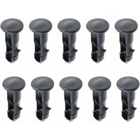 65 x 18 mm Packung mit 10 schwarzen Kunststoff-Mülltonnendeckel-Scharnierstiften für 240-l-Haushalts- und Gewerbetonnen - Ulisem von ULISEM