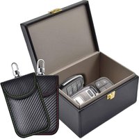 Anti-RFID-Box und Faraday-Tasche, 2er-Set mit Signalblockierung, Faraday-Taschen für Autoschlüssel, Anti-Diebstahl-Signalblockierungsbox für Anti-RFID-Box und Faraday-Tasche, 2er-Set mit Signalblockierung, Faraday-Taschen für Autoschlüssel, Anti-Diebstahl-Signalblockierungsbox für von ULISEM