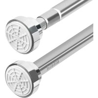 Ulisem Ausziehbare Duschvorhangstange 50-85 cm Ohne Bohren Edelstahl für Duschkabine und Balkontür von ULISEM