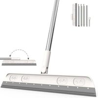 Ulisem Bodenabzieher 120 cm Duschabzieher Langer Stiel Fensterabzieher mit Griff Wasserabzieher (Grau) von ULISEM