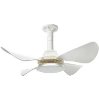 Ulisem Deckenventilator mit Licht und Fernbedienung, 62 cm, 48 W, kleiner dimmbarer LED-Deckenventilator, Ventilator-Kronleuchter von ULISEM