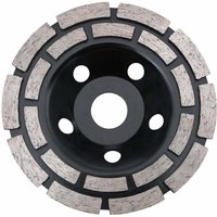 Diamantscheibe, Betonschleifdiamant 125 x 22,2 mm zweireihig, Universal-Diamantschleifscheibe zum Schleifen von Beton, Stein, Granitestrich, von ULISEM